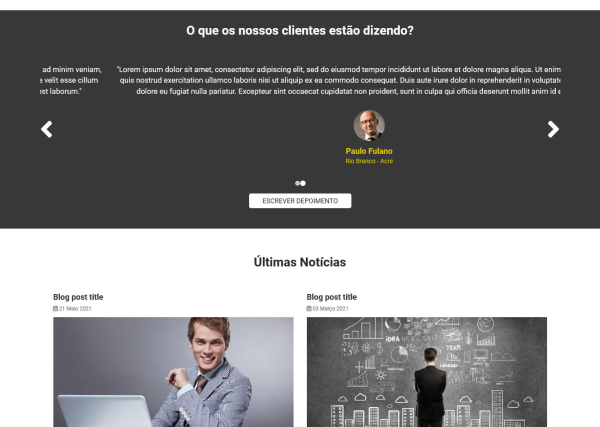 Script site pronto institucional em PHP com painel admin - Imagem 3