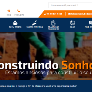 site institucional tema construtora em PHP