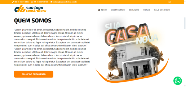 Site institucional tema construção em PHP - Imagem 2